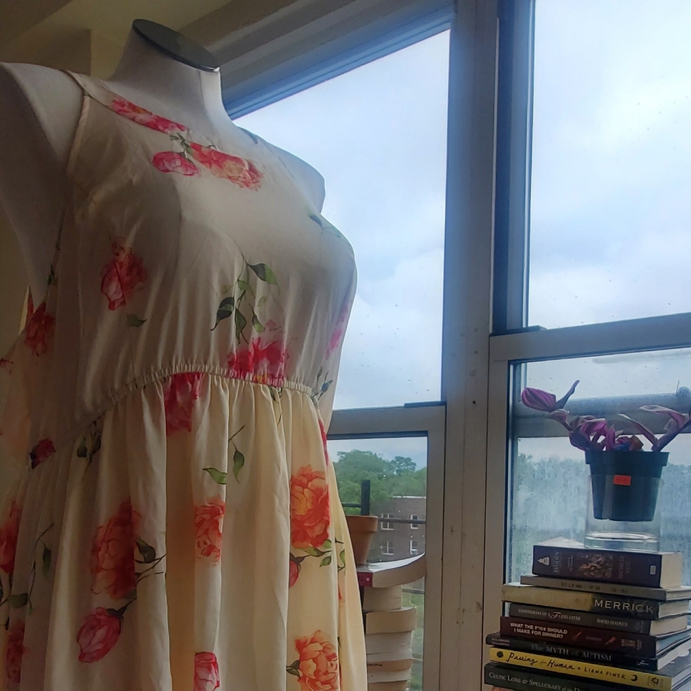 Torrid watercolor rose tunic